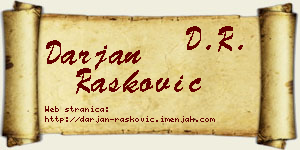 Darjan Rašković vizit kartica